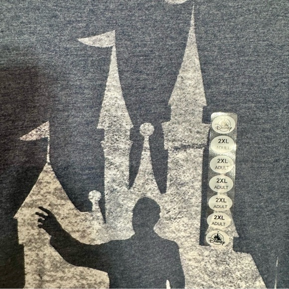 NWT. Disney Mickey Mouse and Walt Partners Silhouette Castle tee Shirt Size 2XL. - Picture 12 of 12